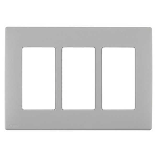 Leviton WALLPLATES RENU 3 GANG WLPLT PEBBLE GRAY REWP3-PG